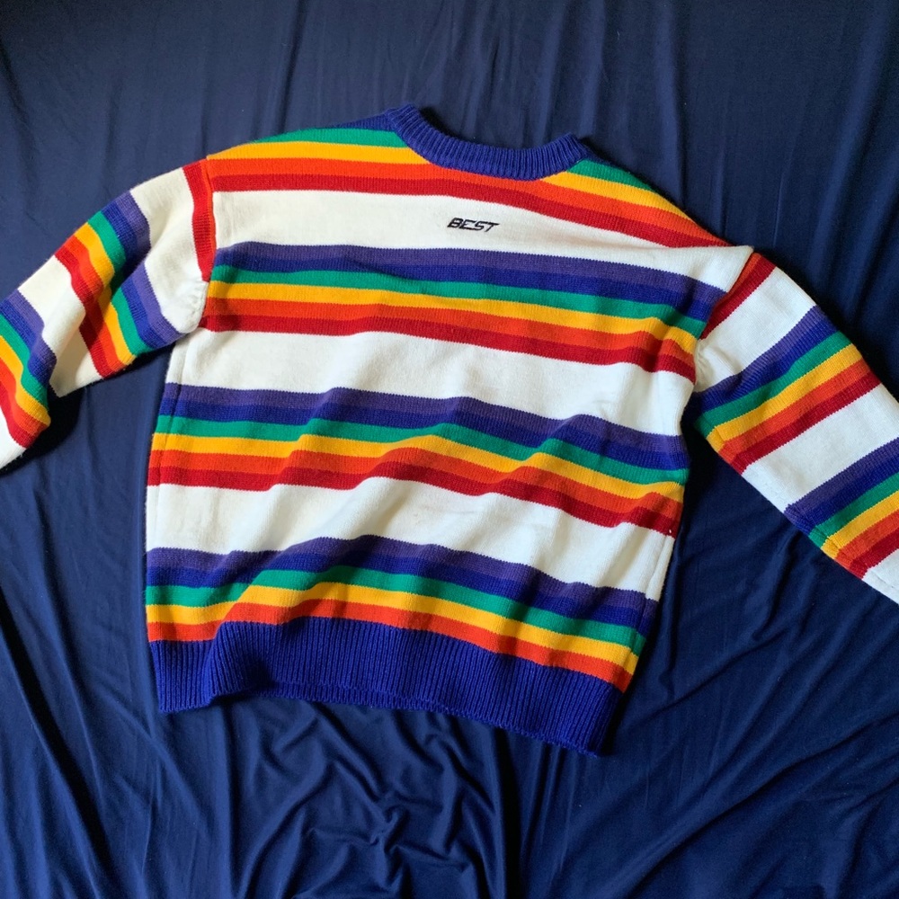 Best Sweater - Striped Rainbow/Multicolored